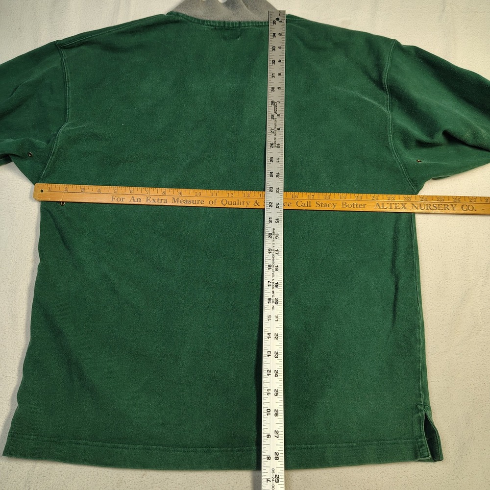 Vintage GAP Mens Quarter Zip Pullover Size M Green Cotton 90s Gorpcore Sweater - Picture 8 of 12